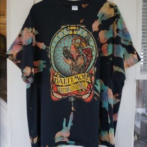 Custom Tie Dye Baltimore Tattoo Convention Tee
